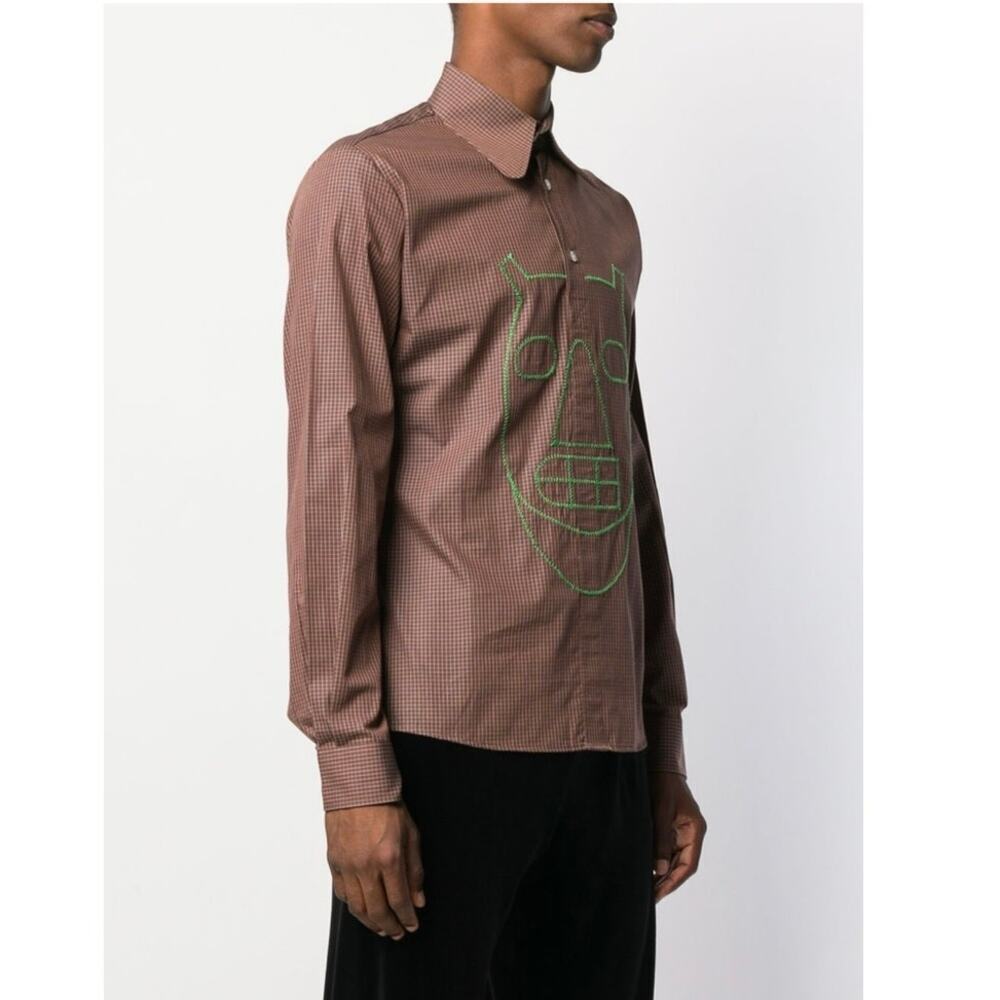 Walter Van Beirendonck 2003/04's Pixidust checked shirt sz L
